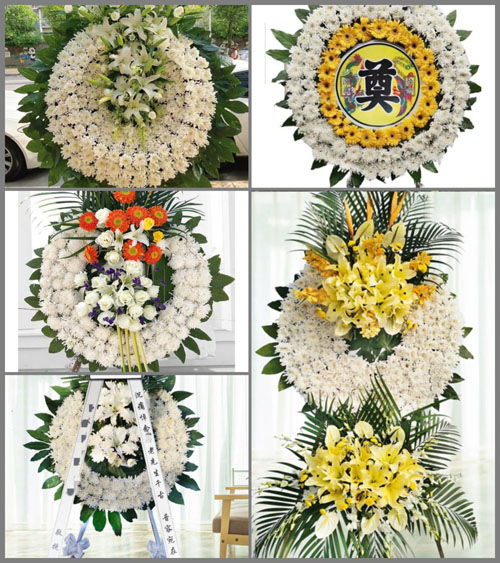 山西阳泉平定县锁簧镇西白岸村花圈速递